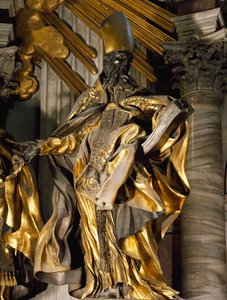 St. Augustinus (Detail) von Gian Lorenzo Bernini