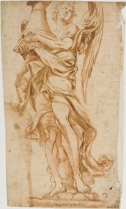 Studie nach Berninis Engelsstatue an der Ponte Sant
