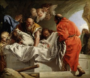 Die Grablegung Christi von Giandomenico  Tiepolo