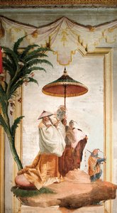 Der Spaziergang des Mandarins, aus dem Chinesischen Raum in der Foresteria, 1757