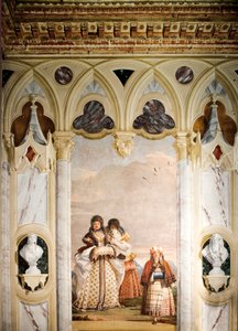 Der Winterspaziergang, aus dem Raum des gotischen Pavillons, in der Foresteria, 1757