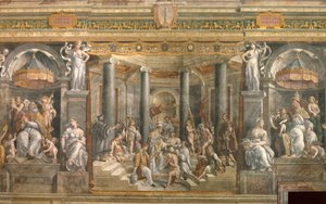 Die Taufe von Konstantin, 1517-1524