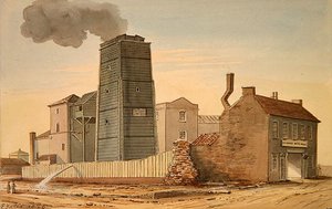 Ansicht der Clink Street Wasserwerke, Southwark von Gideon Yates