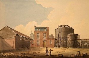 Ansicht der Phoenix Gaswerke, Bankside