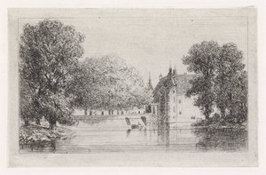 Schloss am Wasser von Gijsbertus Johannes Verspuy