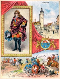 Claude Louis Hector de Villars, französischer Militärkommandant, 1898 von Gilbert