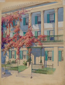 Gartenbalkon aus Gusseisen, 1935-1942