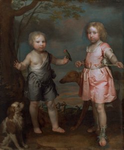 Lord John Hay und Charles, Master of Yester (später Dritter Marquis of Tweeddale)