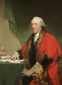 Henry Cruger, aus New York, Bürgermeister von Bristol und Meister der Merchant Venturers Society von Gilbert Stuart