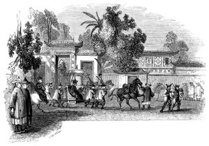 Öffentlicher Auftritt eines Vizekönigs mit seinem Gefolge, 1847 von Giles