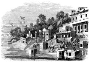 Die Lieblingsfrau von Afzul Khan bereitet sich auf das Suttee vor, 1847