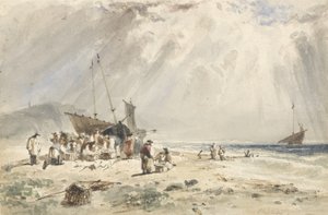 Fischmarkt am Strand von Giles Firman Phillips