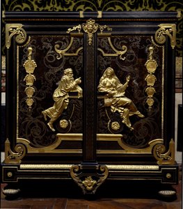 Möbel im Régence-Stil: Schrank mit Münzen von Gilles Marie Oppenord von Gilles Marie Oppenord