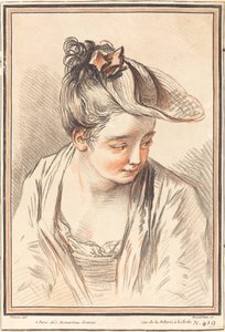 Kopf einer jungen Frau von Gilles Demarteau