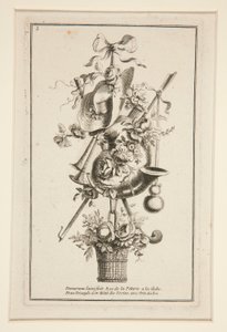 Ein Blatt aus Plusieurs Trophees von Gilles Demarteau