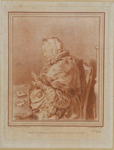 Porträt von Madame Geoffrin 1699-1777, 1770 von Gilles Demarteau