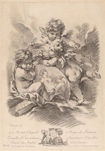 Allegorie der Malerei mit drei Putten