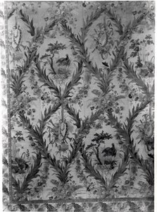 Seidentapete aus dem Schlafzimmer der Kaiserin, 1787 von Gilles Gaudin