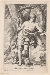 Johannes der Täufer mit Stab und Lamm von Gilles Rousselet