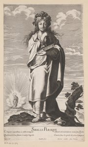 Persische Sibylle, im Hintergrund Maria mit Kind Sibyllen (Serientitel) von Gilles Rousselet