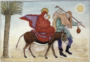 Flucht nach Ägypten III von Gillian Lawson