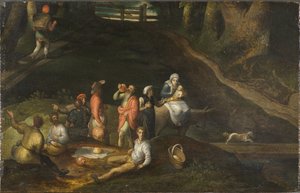 Landschaft mit der Heiligen Familie