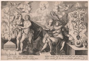 Allegorie auf den guten und den verderbten Baum von Gillis van Breen