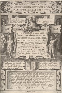 Das Gebot, einander zu lieben, 1599 von Gillis van Breen