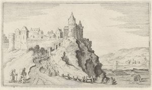 Festungsstadt auf einem Hügel von Gillis van Scheyndel (I)