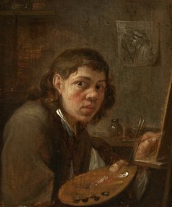 Selbstporträt im Atelier
