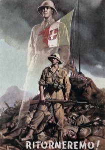 Kapitulierung von Amedeo, Herzog von Aosta, bei Amba Alagi (17. Mai) von Gino Boccasile