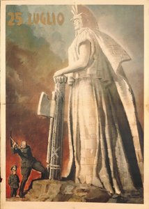 Zweiter Weltkrieg - 25. Juli, Pietro Badoglio bricht symbolisch den Faschismus mit Hilfe von König Vittorio Emanuele III