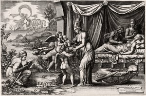 Allegorie der Geburt von Giorgio Ghisi