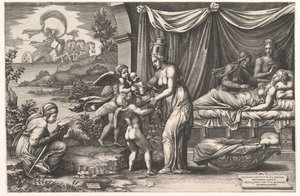 Allegorie der Geburt von Giorgio Ghisi