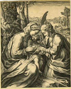 Die Hochzeit der Heiligen Katharina von Giorgio Ghisi