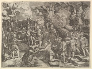 Sinon täuscht die Trojaner, Mitte der 1540er Jahre
