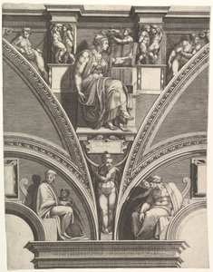 Die eritreische Sibylle, aus der Serie der Propheten und Sibyllen in der Sixtinischen Kapelle, 1570-75