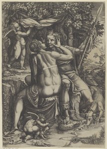 Venus und Adonis von Giorgio Ghisi