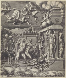 Vision von Ezechiel über das Tal der Gebeine (rechte Hälfte)