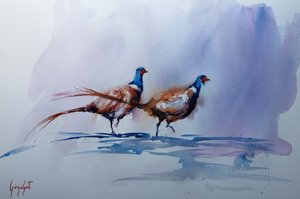 Eleganter Fasanenspaziergang von Giorgio Gosti
