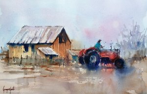 Rustikaler Bauerntraktor von Giorgio Gosti