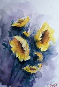 Lebendige gelbe Blüten