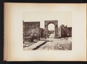Ansicht der Strada Mercurio in Pompeji, Italien