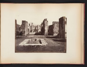 Ansicht der Ruine des Casa di Pansa in Pompeji, Italien