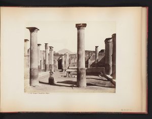 Ansicht der Ruine des Hauses von Marco Olconio in Pompeji, Italien