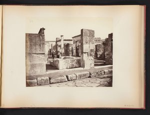 Ansicht der Ruine des Casa di Salustio in Pompeji, Italien