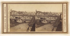 Ponte Vecchio von den Uffizien, (Florenz) von Giorgio Sommer
