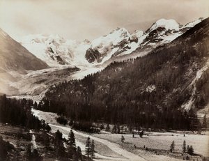 Ansicht eines Gletschers in der Schweiz