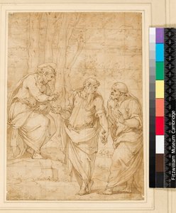 Christus benennt Petrus zu seinem Nachfolger, 1500-1599 von Giorgio Vasari