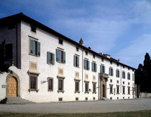 Fassade der Villa Medicea von Castello, um 1538 von Giorgio Vasari